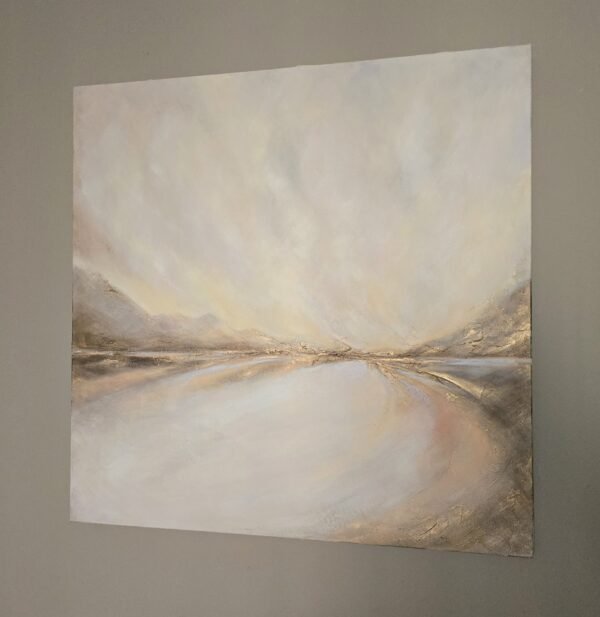 "SILENCE OF THE DAWN" 80x80 cm Acrylic on canvas​ - Image 7