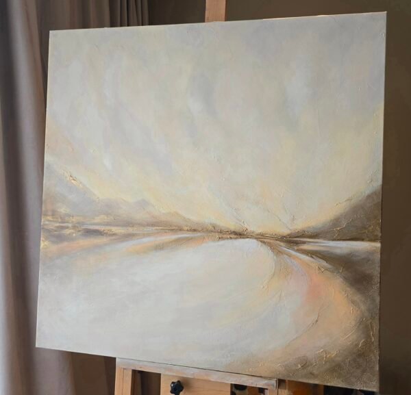 "SILENCE OF THE DAWN" 80x80 cm Acrylic on canvas​ - Image 5