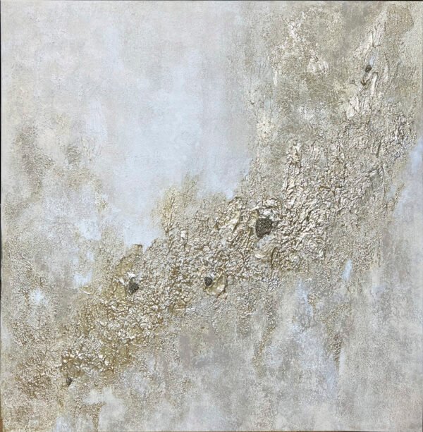 "PEARL SHIMMER" 80x80 cm Acrylic on canvas​ - Image 2