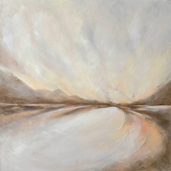 "SILENCE OF THE DAWN" 80x80 cm Acrylic on canvas​ - Image 2