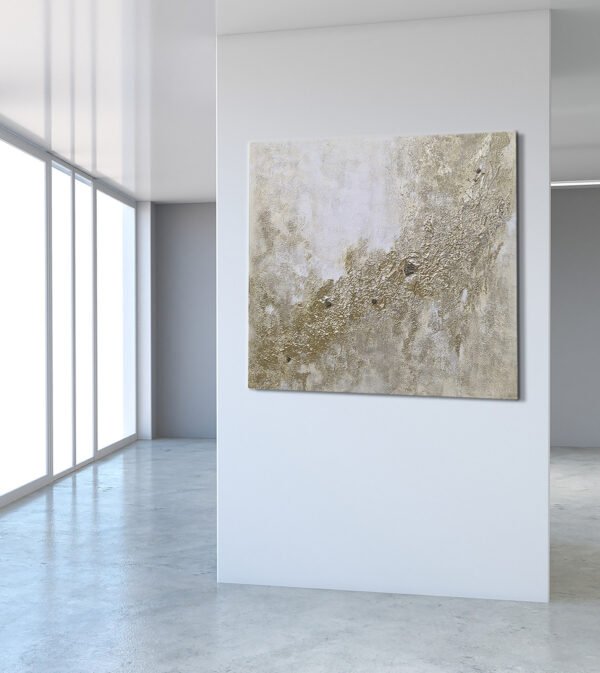 "PEARL SHIMMER" 80x80 cm Acrylic on canvas​ - Image 5